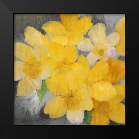 Sunshine Blooms Black Modern Wood Framed Art Print by Kimberly, Allen
