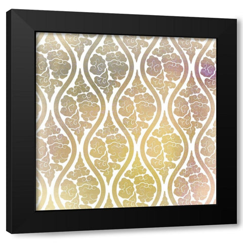 Watercolor Pattern 2 Black Modern Wood Framed Art Print with Double Matting by Kimberly, Allen