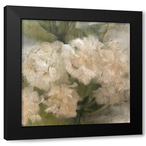 Summer Hydrangeas 1 Black Modern Wood Framed Art Print by Kimberly, Allen