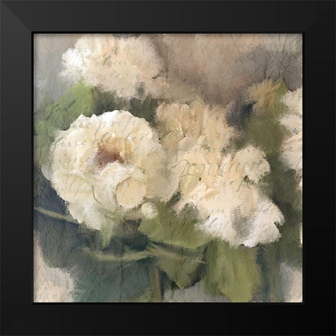 Summer Hydrangeas 2 Black Modern Wood Framed Art Print by Kimberly, Allen