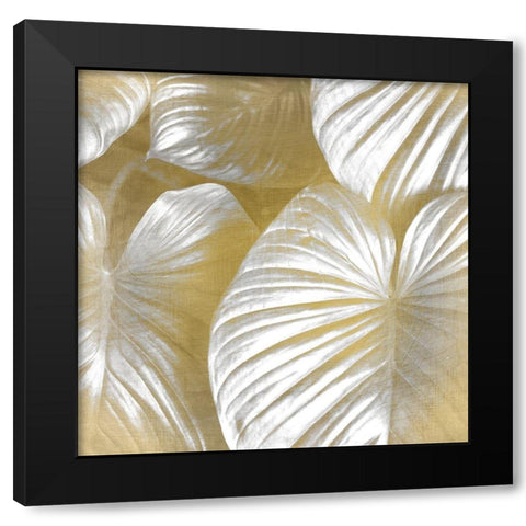 Tropic Gold 2 Black Modern Wood Framed Art Print with Double Matting by Kimberly, Allen