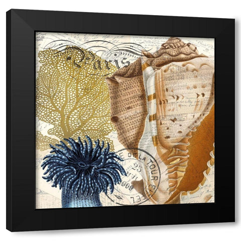 Coastal Day 2 Black Modern Wood Framed Art Print by Kimberly, Allen