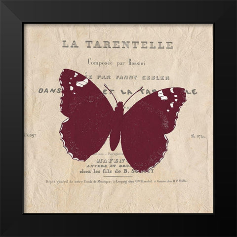 Butterfly in Color 2 Black Modern Wood Framed Art Print by Kimberly, Allen