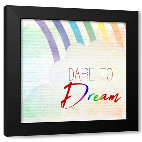 Somewhere over the Rainbow 2 Black Modern Wood Framed Art Print by Kimberly, Allen