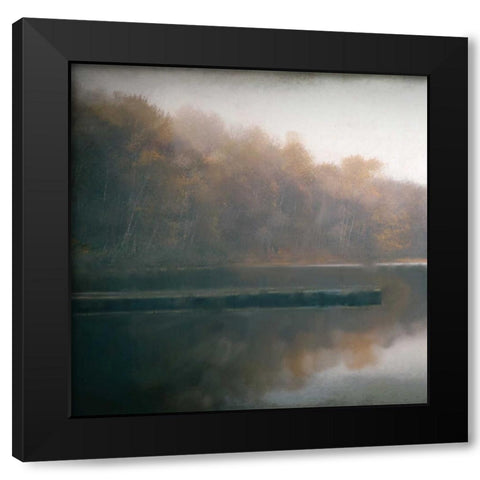 Cloudy Lake 1 Black Modern Wood Framed Art Print with Double Matting by Allen, Kimberly