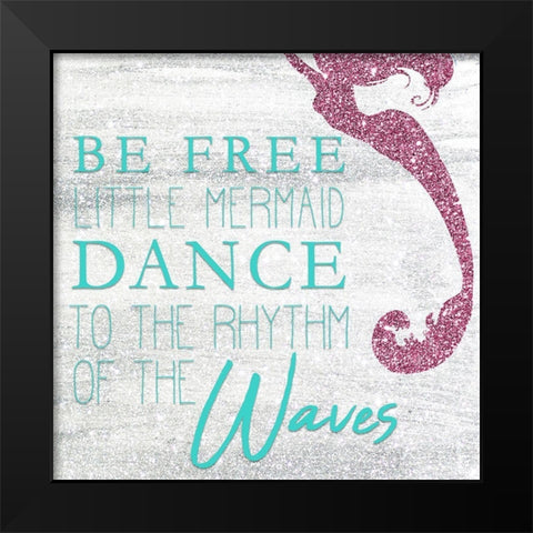 Mermaid Dreams 2 Black Modern Wood Framed Art Print by Kimberly, Allen