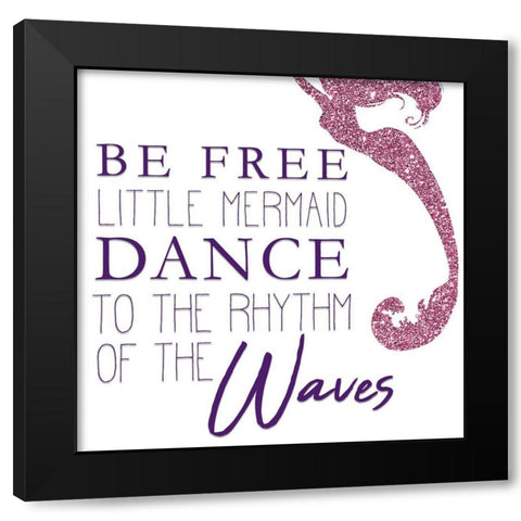 Mermaid Dreams 2 v2 Black Modern Wood Framed Art Print by Kimberly, Allen