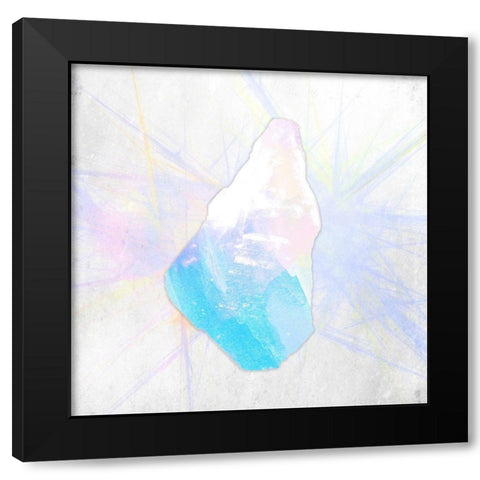 Crystal 2 Black Modern Wood Framed Art Print by Kimberly, Allen