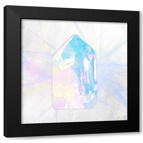 Crystal 3 Black Modern Wood Framed Art Print by Kimberly, Allen