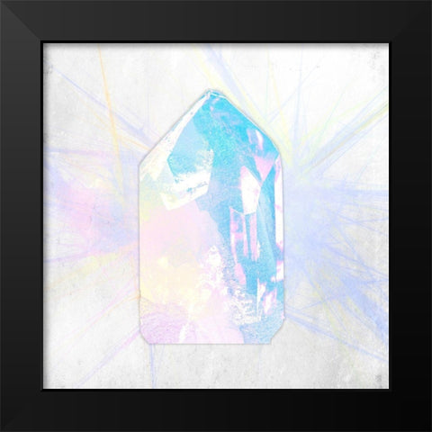 Crystal 3 Black Modern Wood Framed Art Print by Kimberly, Allen