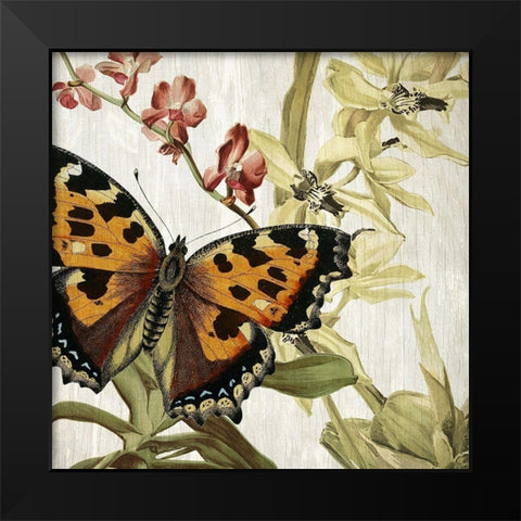 Butterfly World 2 Black Modern Wood Framed Art Print by Kimberly, Allen