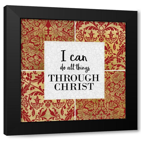 All Things 2 v2 Black Modern Wood Framed Art Print by Kimberly, Allen