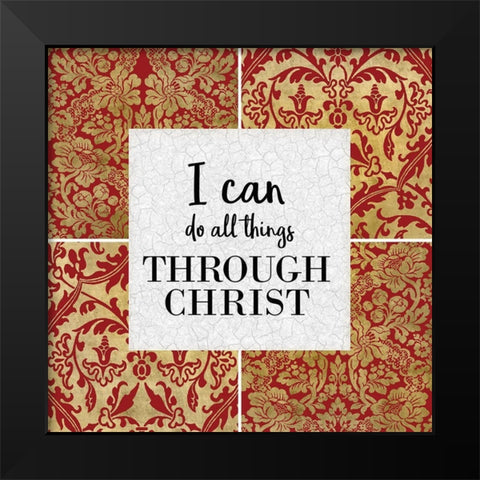 All Things 2 v2 Black Modern Wood Framed Art Print by Kimberly, Allen