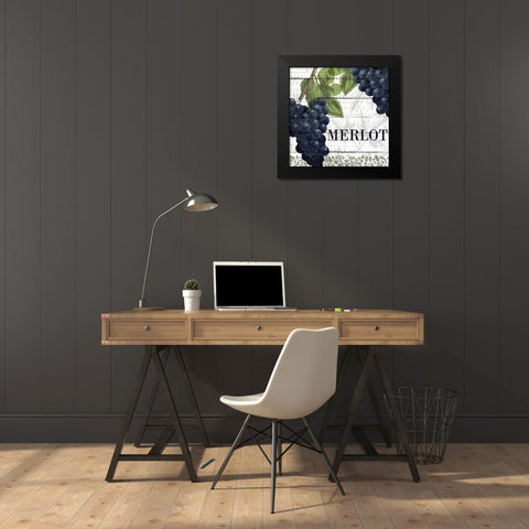 On The Vine 1 Black Modern Wood Framed Art Print by Kimberly, Allen