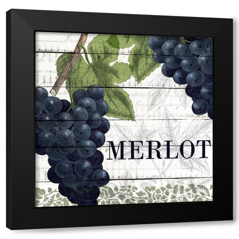 On The Vine 1 Black Modern Wood Framed Art Print by Kimberly, Allen