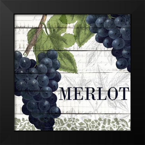 On The Vine 1 Black Modern Wood Framed Art Print by Kimberly, Allen