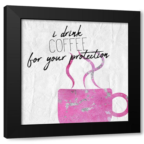 Coffee  Days 1 Black Modern Wood Framed Art Print with Double Matting by Kimberly, Allen