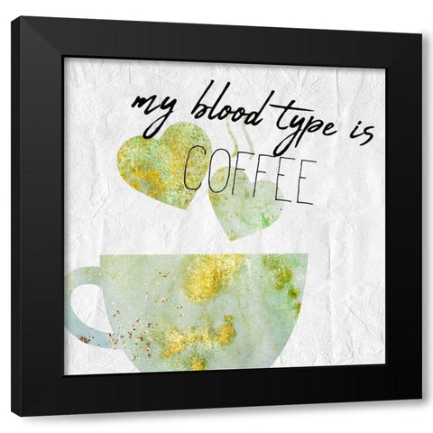 Coffee  Days 4 Black Modern Wood Framed Art Print with Double Matting by Kimberly, Allen