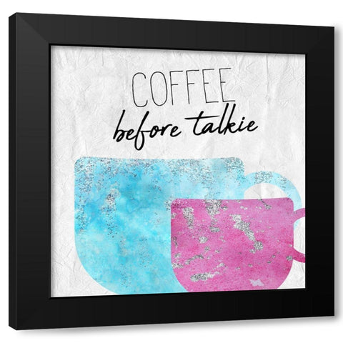 Coffee  Days 5 Black Modern Wood Framed Art Print by Kimberly, Allen