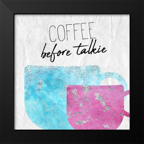 Coffee  Days 5 Black Modern Wood Framed Art Print by Kimberly, Allen
