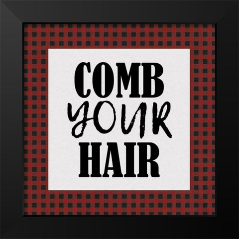 In the Bath Rules 2 Black Modern Wood Framed Art Print by Kimberly, Allen