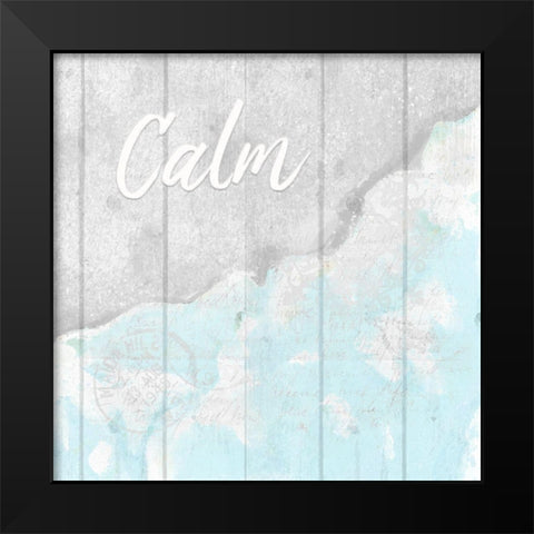 Seaside 1 Black Modern Wood Framed Art Print by Kimberly, Allen