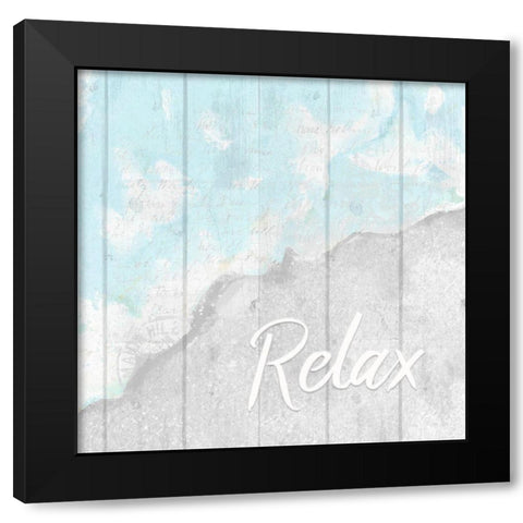 Seaside 2 Black Modern Wood Framed Art Print by Kimberly, Allen