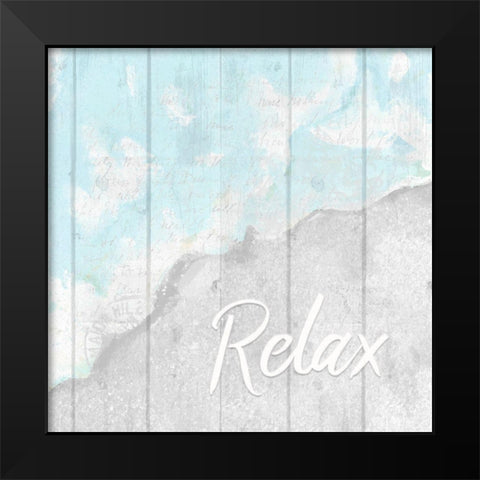 Seaside 2 Black Modern Wood Framed Art Print by Kimberly, Allen