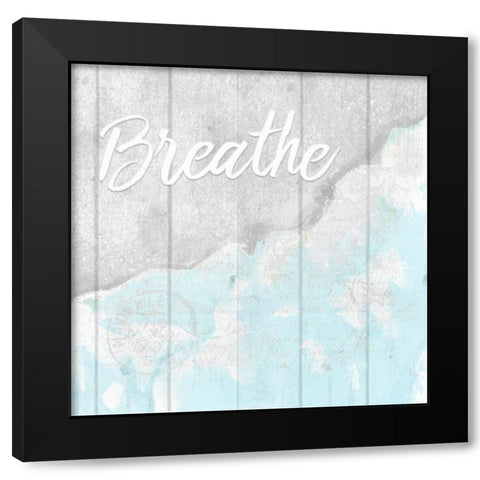 Seaside 3 Black Modern Wood Framed Art Print with Double Matting by Kimberly, Allen