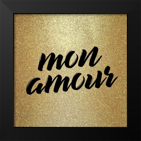 Paris Love 3 Black Modern Wood Framed Art Print by Kimberly, Allen