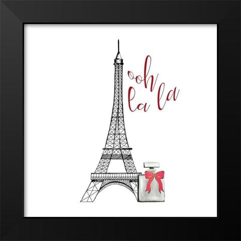 La La Paris 2 Black Modern Wood Framed Art Print by Kimberly, Allen