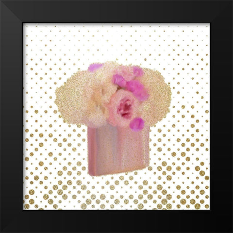 La La 1 Black Modern Wood Framed Art Print by Kimberly, Allen