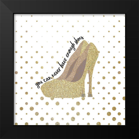 Love Shoes 2 Black Modern Wood Framed Art Print by Kimberly, Allen