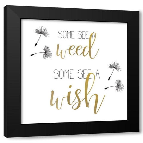 A Wish 1 Black Modern Wood Framed Art Print by Kimberly, Allen