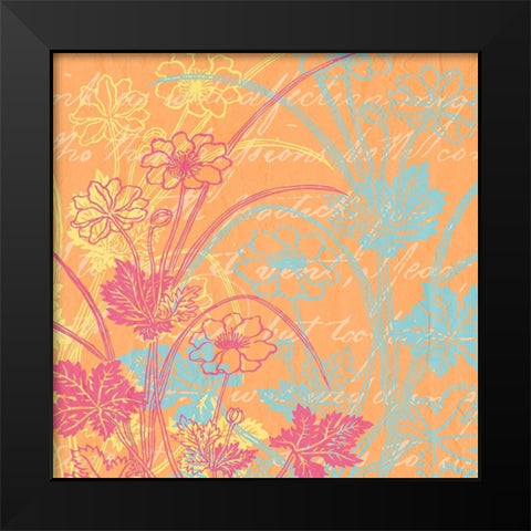 Spring Day Colors 1 Black Modern Wood Framed Art Print by Kimberly, Allen