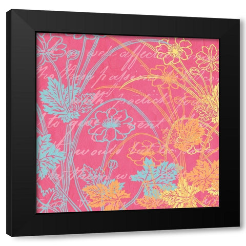 Spring Day Colors 2 Black Modern Wood Framed Art Print by Kimberly, Allen