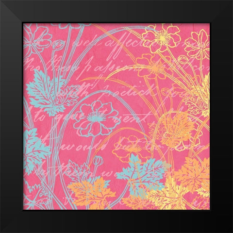 Spring Day Colors 2 Black Modern Wood Framed Art Print by Kimberly, Allen