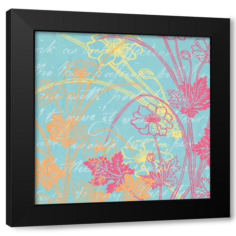 Spring Day Colors 3 Black Modern Wood Framed Art Print by Kimberly, Allen