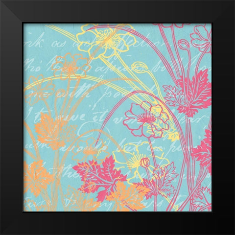 Spring Day Colors 3 Black Modern Wood Framed Art Print by Kimberly, Allen
