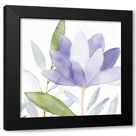 Purple Spring 2 Black Modern Wood Framed Art Print by Allen, Kimberly