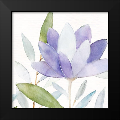 Purple Spring 2 Black Modern Wood Framed Art Print by Allen, Kimberly