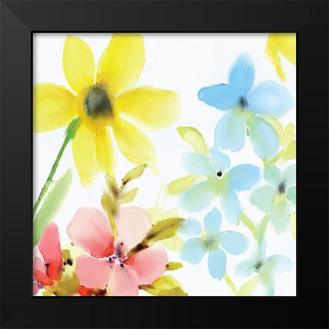 Springtime Blooms 2 Black Modern Wood Framed Art Print by Kimberly, Allen