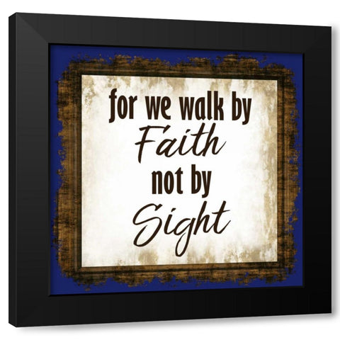 For We Walk Black Modern Wood Framed Art Print with Double Matting by Allen, Kimberly