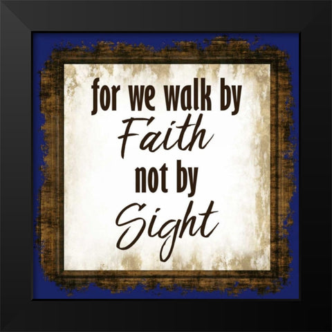 For We Walk Black Modern Wood Framed Art Print by Allen, Kimberly