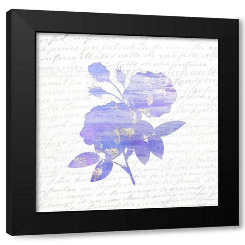 Violet Silhouette 2 Black Modern Wood Framed Art Print by Kimberly, Allen