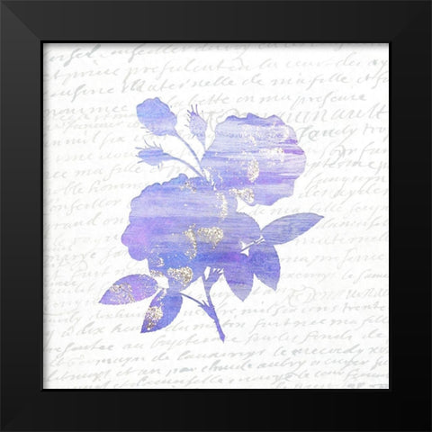 Violet Silhouette 2 Black Modern Wood Framed Art Print by Kimberly, Allen