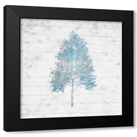 Watercolor Trees 1 Black Modern Wood Framed Art Print by Kimberly, Allen