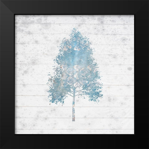 Watercolor Trees 1 Black Modern Wood Framed Art Print by Kimberly, Allen