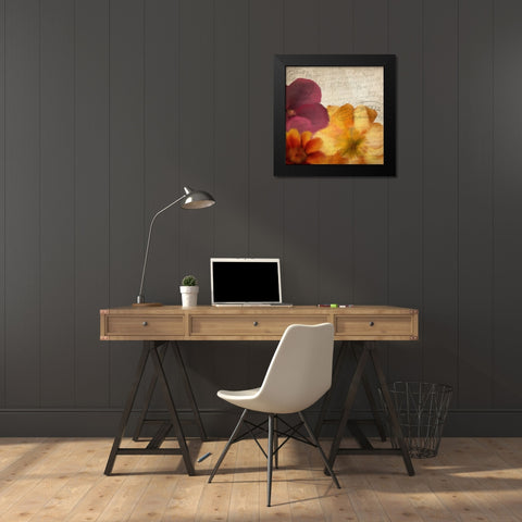 Autumn Blooms 2 Black Modern Wood Framed Art Print by Kimberly, Allen