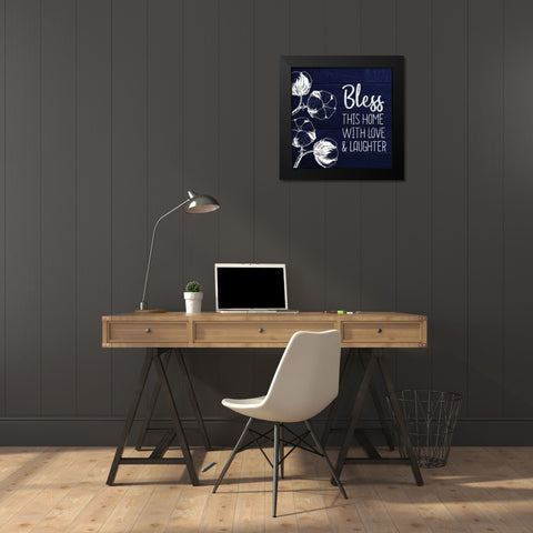 Bless this Home Black Modern Wood Framed Art Print by Kimberly, Allen